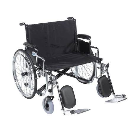 DRIVE MEDICAL Sentra EC Heavy Duty Extra Wide Wheelchair - 30" Seat std30ecdda-elr